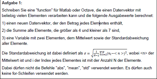 Solved Write a "function" for Matlab or Octave using a data | Chegg.com