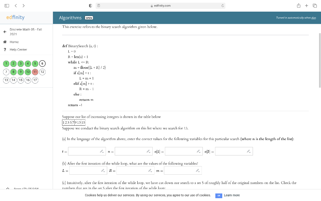 Solved Edfinity.com G + O Edfinity Tune In Autoricwy When He | Chegg.com