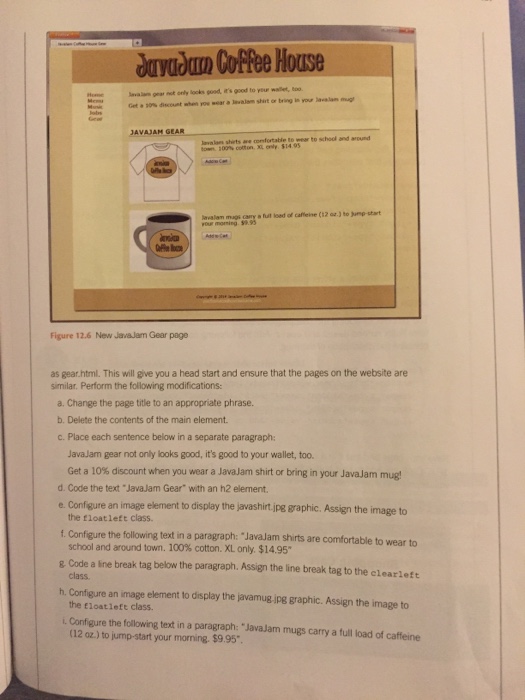 Solved Javajam Coffee House See Chapter 2 for an | Chegg.com