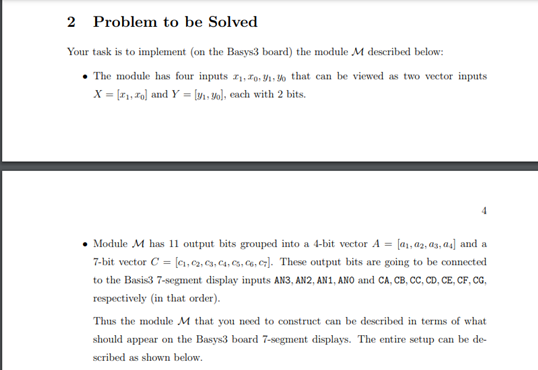2 Problem to be Solved Your task is to implement (on | Chegg.com