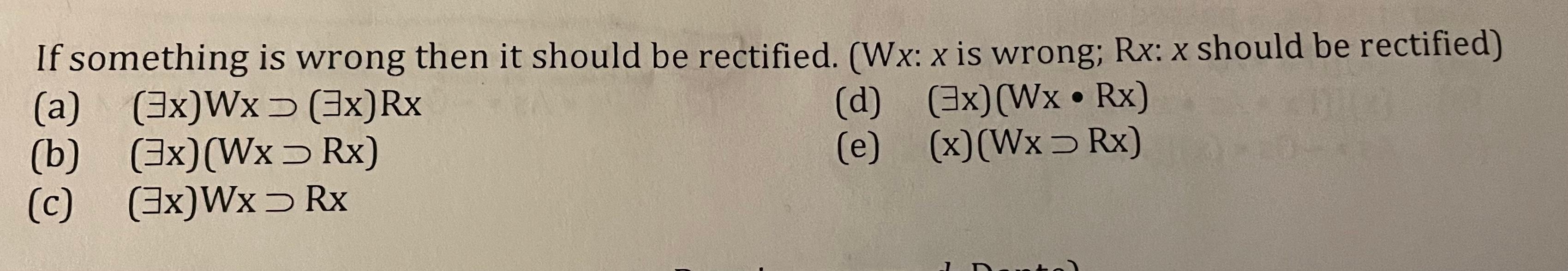 Solved If something is wrong then it should be rectified. | Chegg.com