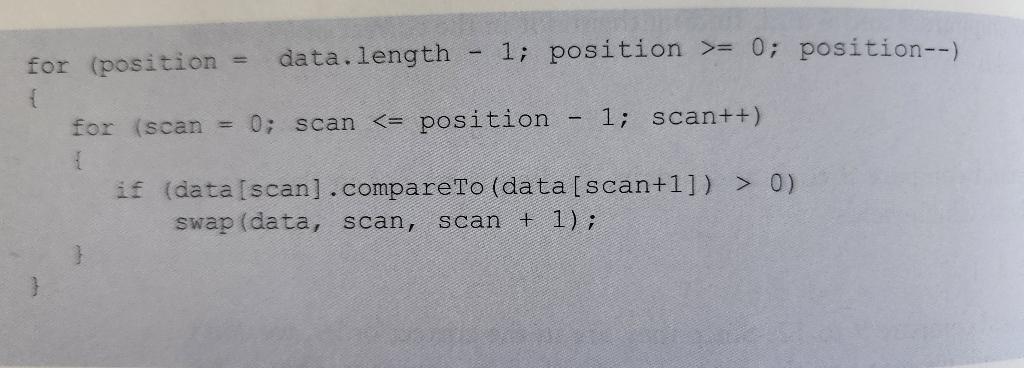 Solved Modify the algorithm (Bubble-sort) in the image so | Chegg.com