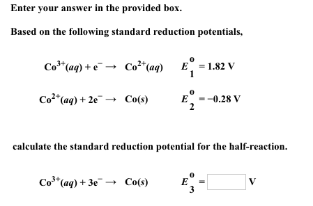 Solved Enter Your Answer In The Provided Box. Based On The 