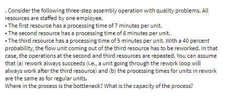 Solved Consider the following three-step assembly operation | Chegg.com