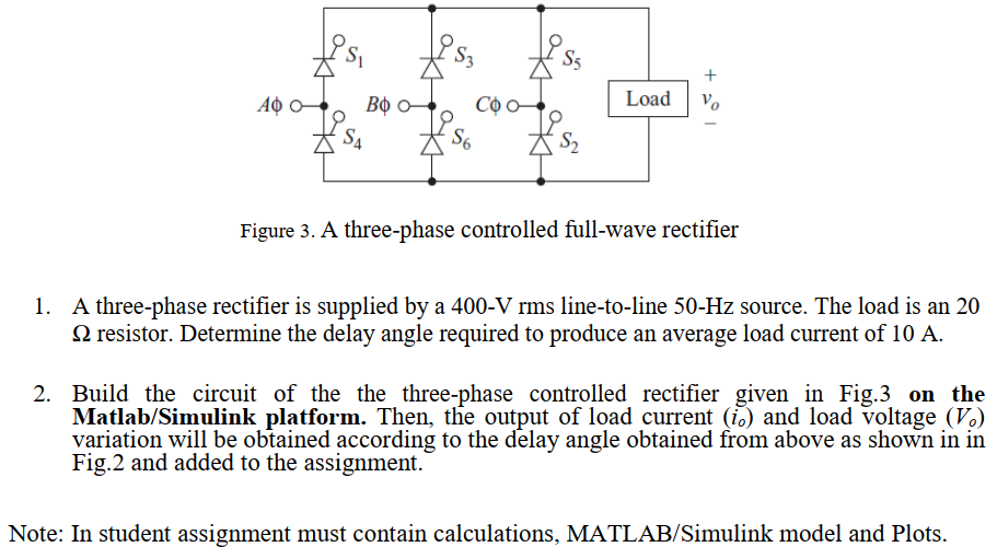 Phase deals controlled rectifier