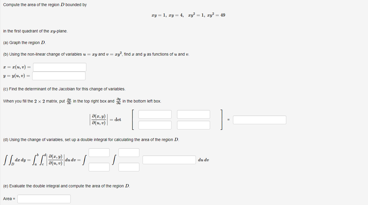 solved-compute-the-area-of-the-region-d-bounded-by-chegg