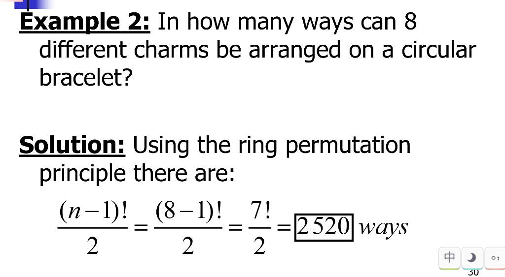 Solved Example 2 In How Many Ways Can 8 Different Charms Be