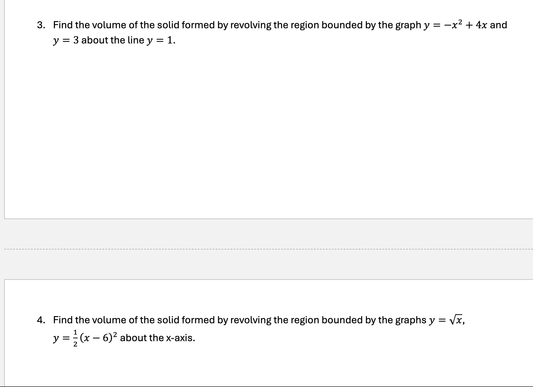 [Solved]: Find the volume of the solid formed by revolving