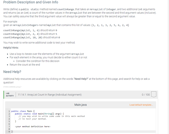 Solved Problem Description and Given Info Write (define) a | Chegg.com