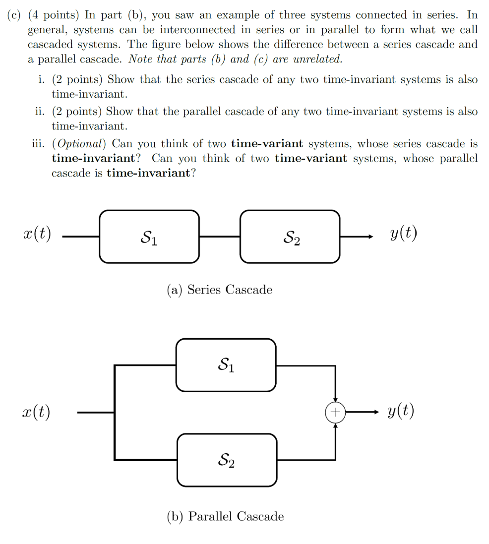 Solved (c) (4 Points) In Part (b), You Saw An Example Of | Chegg.com