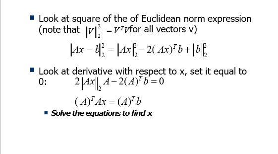 Solved = Look at square of the of Euclidean norm expression | Chegg.com