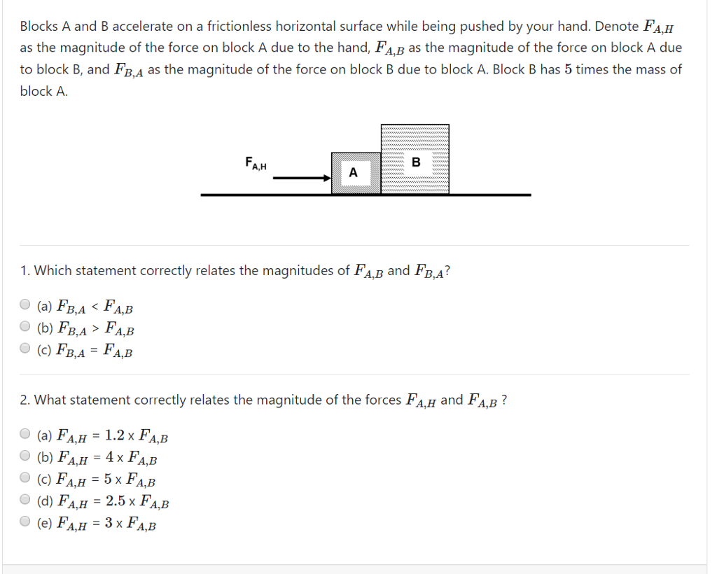 Solved Blocks A And B Accelerate On A Frictionless | Chegg.com