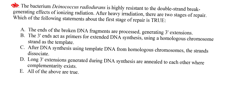 Ionizing Radiation Resistance in Deinococcus Radiodurans