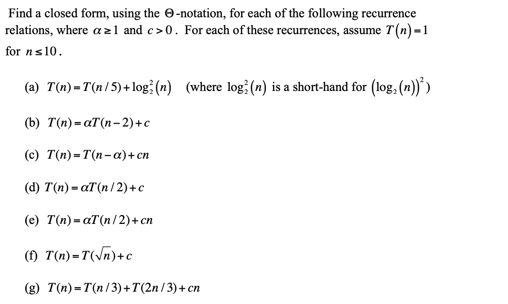 Solved can I get help on these if not can I get help on f, | Chegg.com