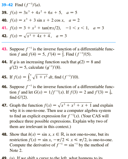 39 42 Find F A 39 F X 3x3 4x 6x 5 Chegg Com