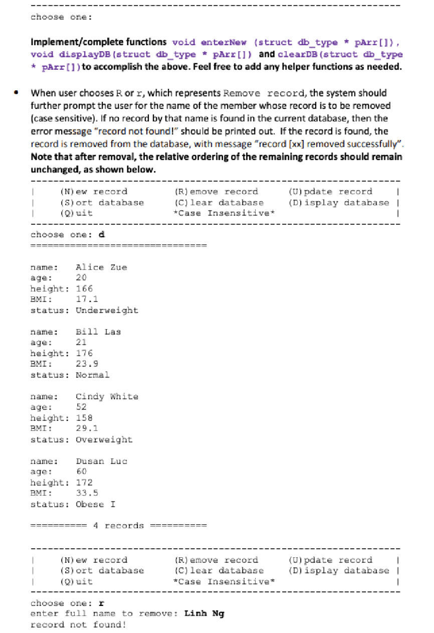 Solved i need help with this c programming question, all | Chegg.com