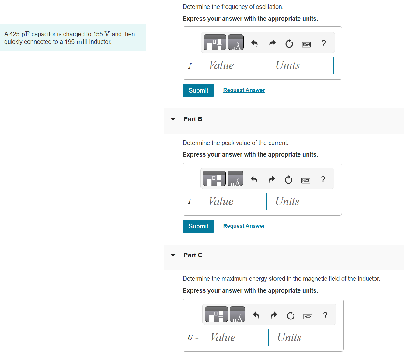 Solved Determine the frequency of oscillation. Express your | Chegg.com