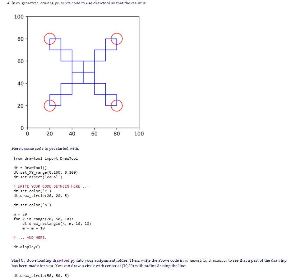 Solved 4. In my_geometric_drawing.py, write code to use draw | Chegg.com