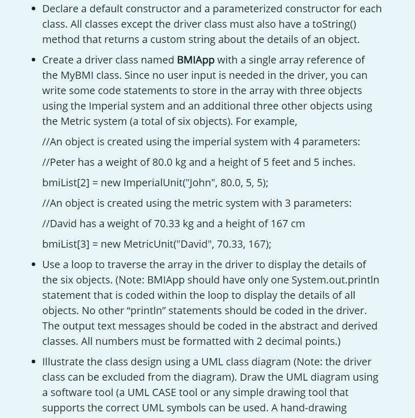 Solved Design and implement a Java application that | Chegg.com