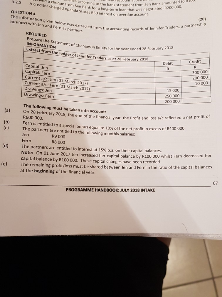 Solved L Accountng 67 MANCOSA: BBA YEAR 1 3.2 REQUIRED How | Chegg.com