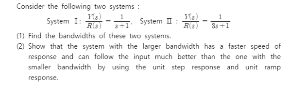 Solved Consider the following two systems: 1) 1) System I: | Chegg.com