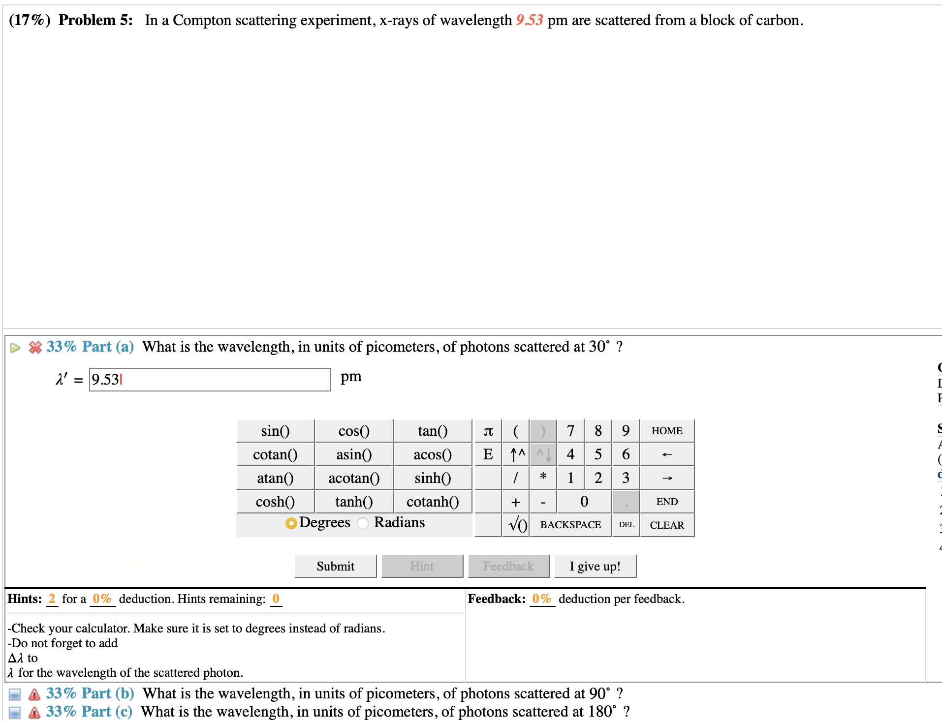 Solved In A Compton Scattering Experiment X rays Of Chegg Solved in a compton scattering experiment x rays of chegg