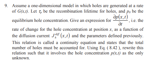 Solved , i.e. the 9. Assume a one-dimensional model in which | Chegg.com