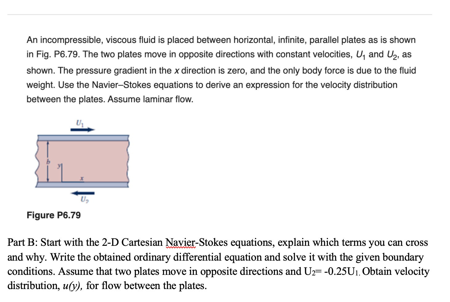 Solved An Incompressible, Viscous Fluid Is Placed Between | Chegg.com