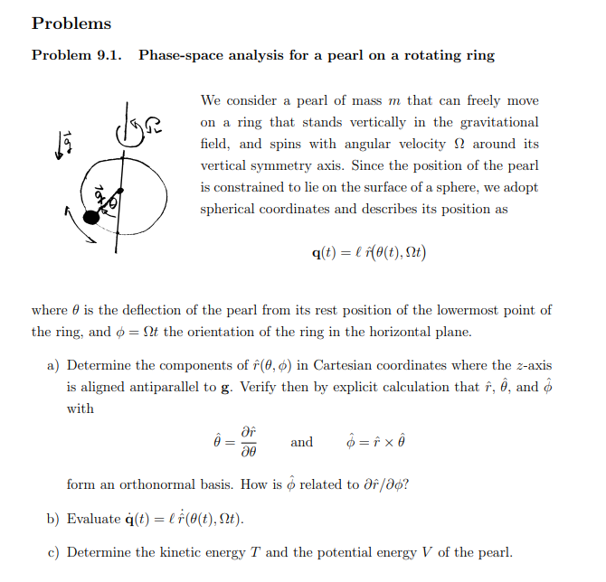 Solved Problems Problem 9 1 Phase Space Analysis For A P Chegg Com