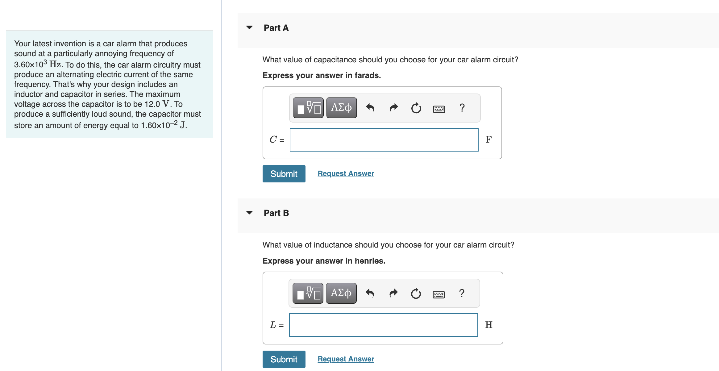 Solved Your latest invention is a car alarm that produces