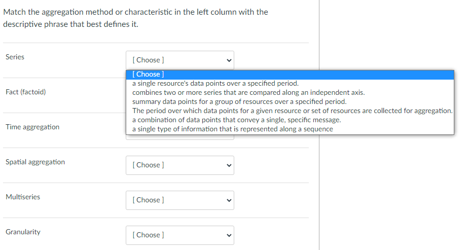 Solved Question 1 4F Aggregate is a function in Rused to | Chegg.com