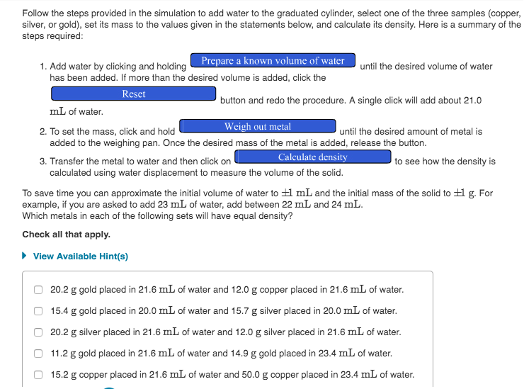 Solved Follow the steps provided in the simulation to add | Chegg.com