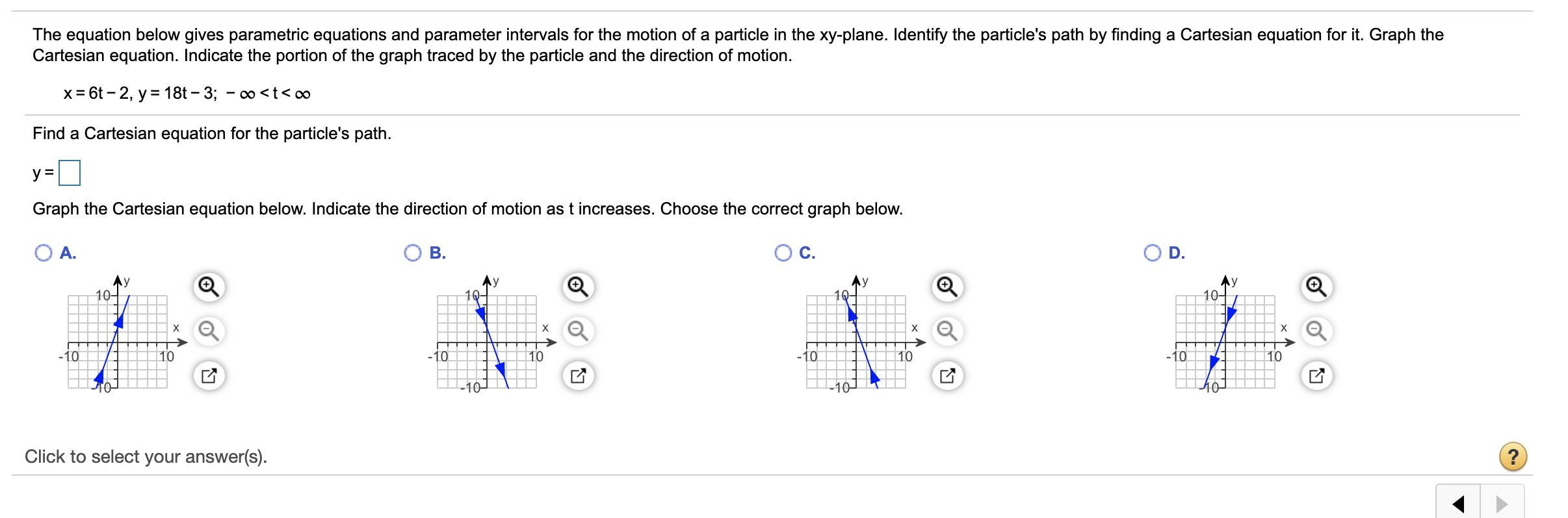 Solved The equation below gives parametric equations and | Chegg.com