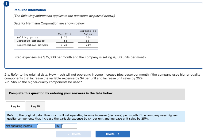 Solved 2-a. Refer To The Original Data. How Much Will Net | Chegg.com