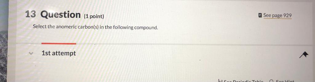 Solved 13 Question (1 point) @ See page 929 Select the | Chegg.com