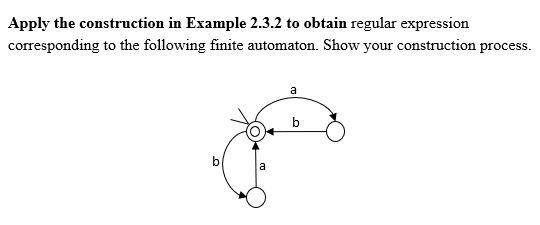 Solved Example 2.3.2: Let us construct a regular expression | Chegg.com