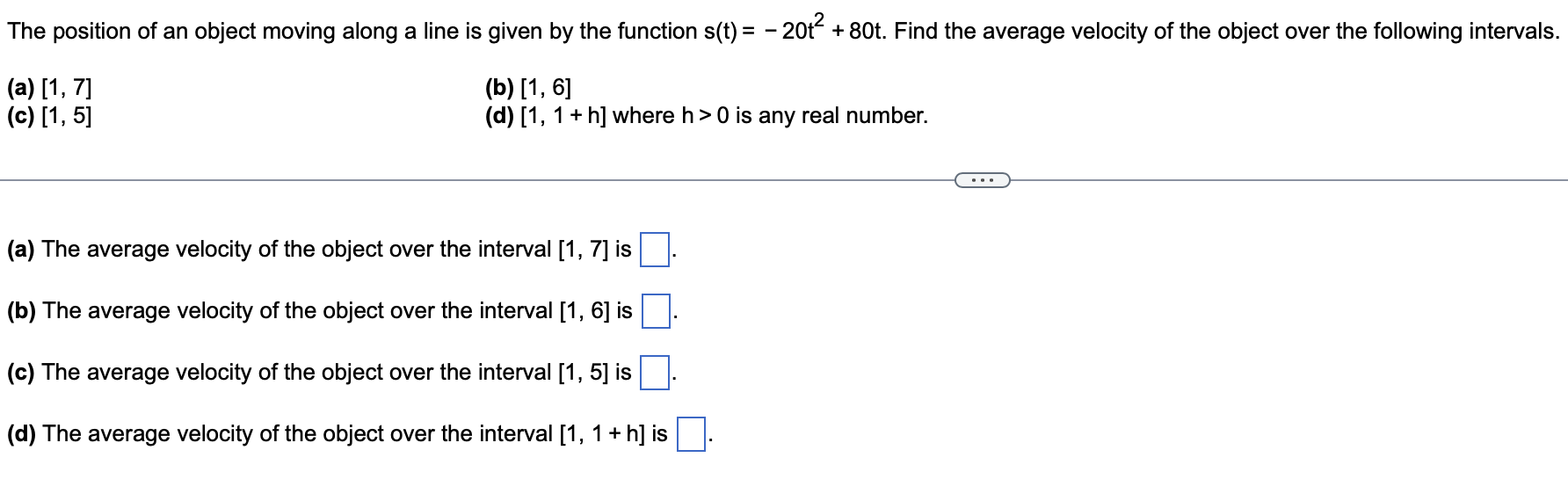 Solved The position of an object moving along a line is | Chegg.com