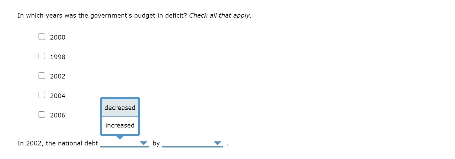 Solved 1. The Federal Budget The Following Table Lists | Chegg.com