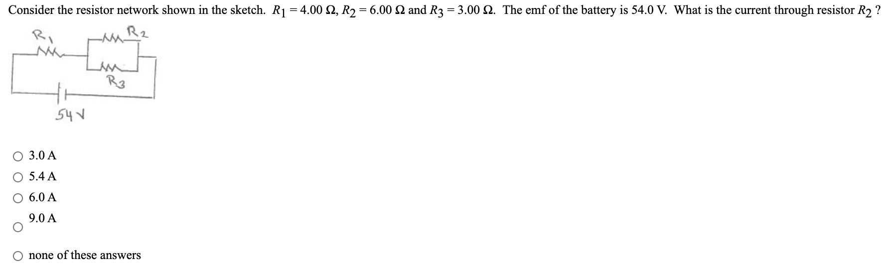 Solved Consider the resistor network shown in the sketch. R1