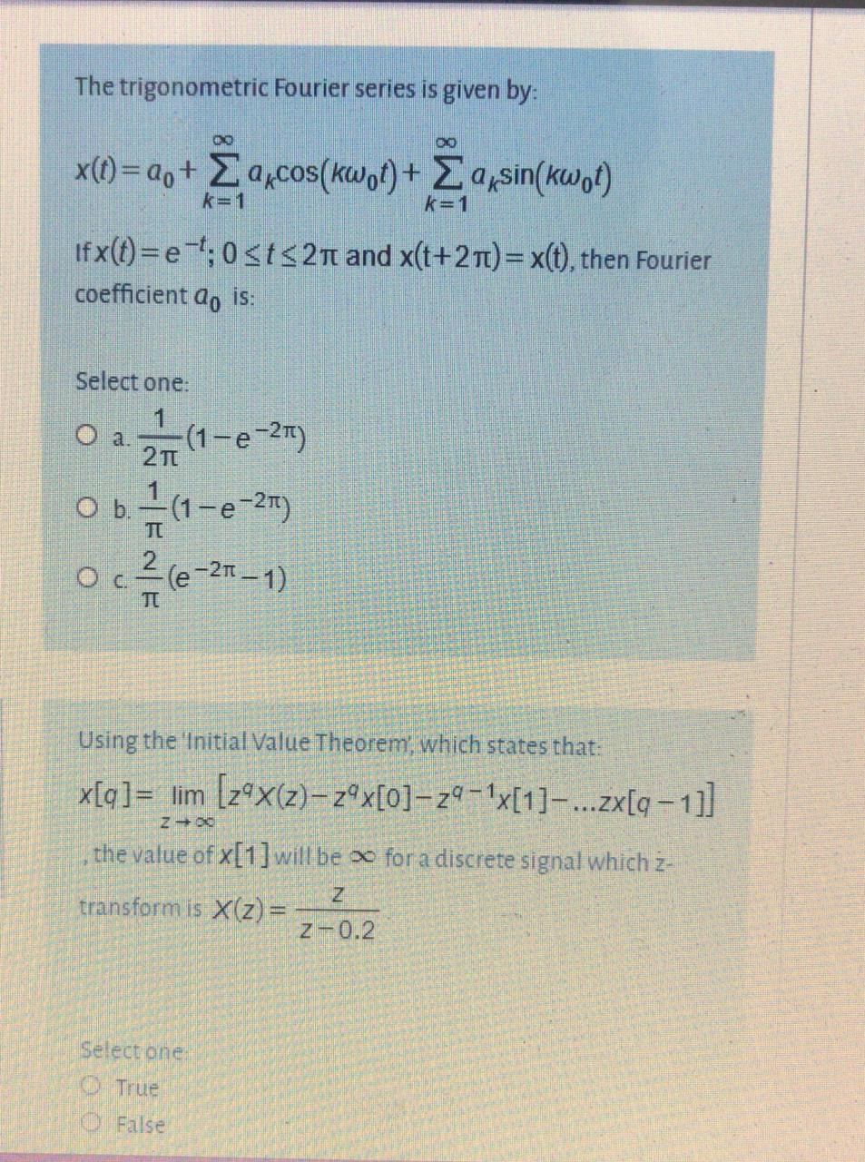 Solved When A Signal X T Of Frequency W Passes Through A Chegg Com
