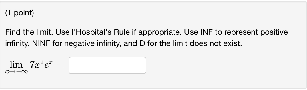 Solved Find the limit. Use I'Hospital's Rule if appropriate. | Chegg.com