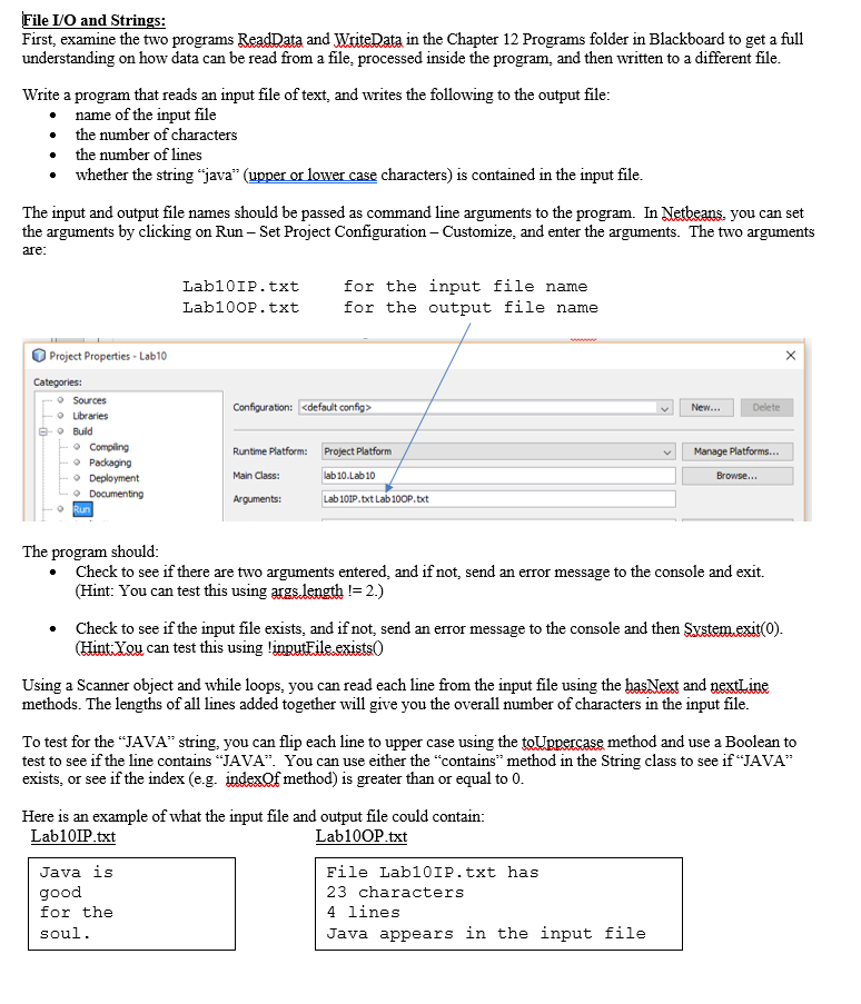 Solved File I/O and Strings: First, examine the two programs | Chegg.com