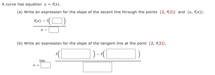 Solved A Curve Has Equation Y F X A ﻿write An Expression