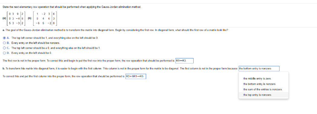 State The Next Elementary Row Operation That Should Chegg Com