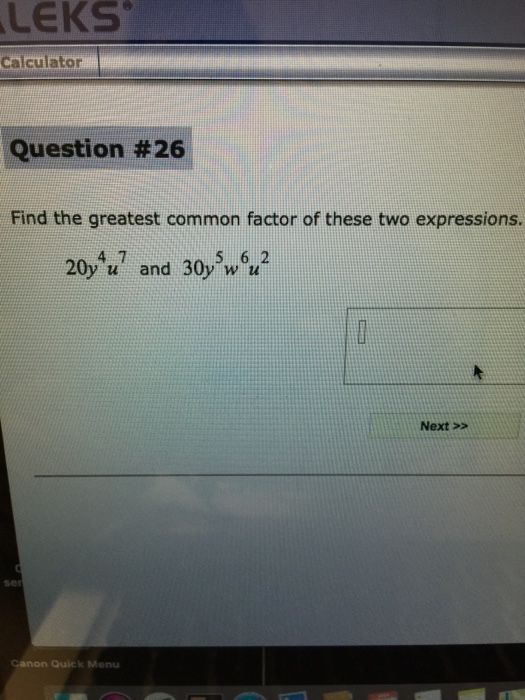 find the greatest common factor of these two expressions calculator