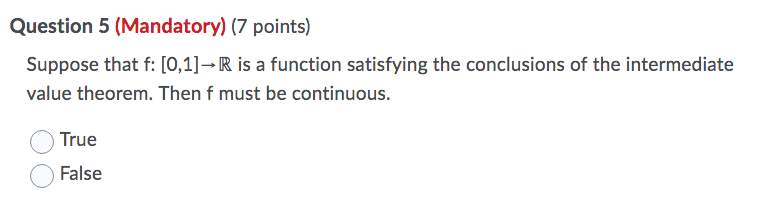 Solved Question 5 (Mandatory) (7 Points) Suppose That | Chegg.com