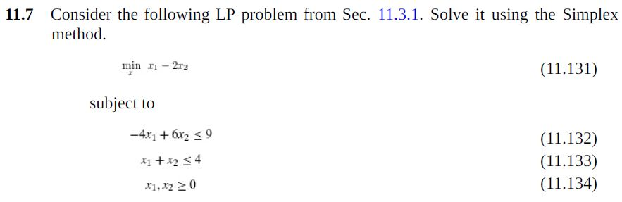 Solved 11.7 Consider the following LP problem from Sec. | Chegg.com