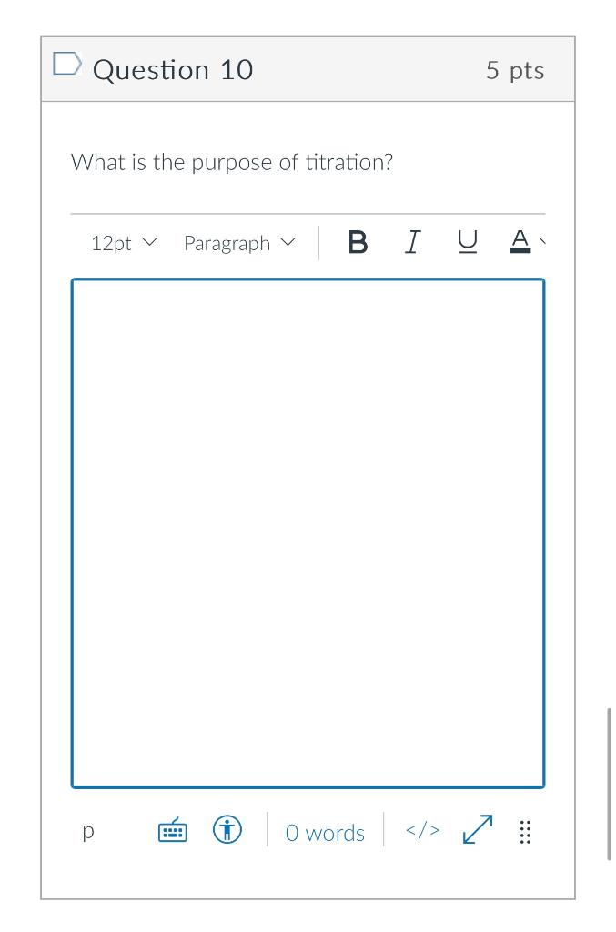 Solved What is the purpose of titration?