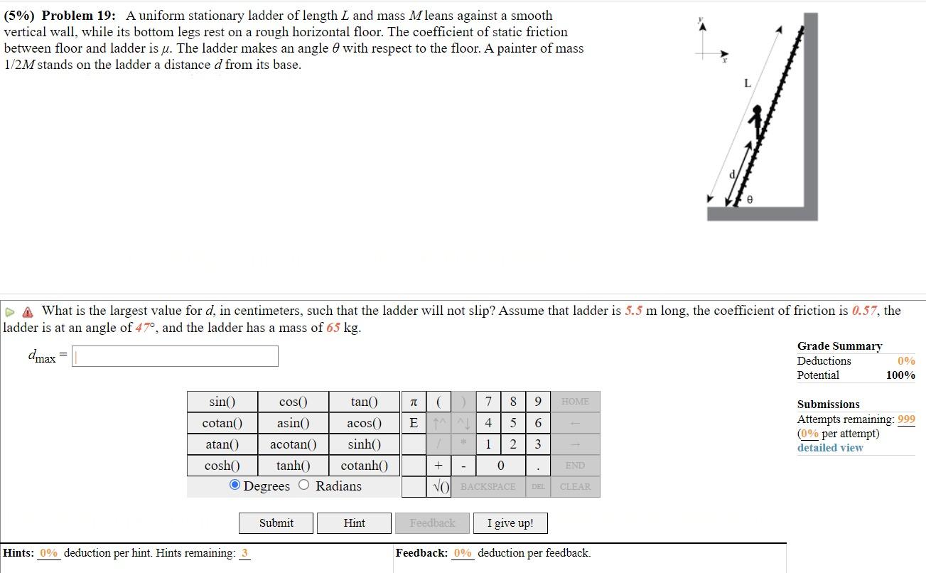 solved-5-problem-19-a-uniform-stationary-ladder-of-chegg