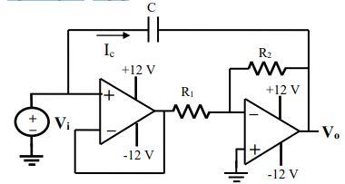 Solved In the circuit below, called the Miller multiplier, | Chegg.com
